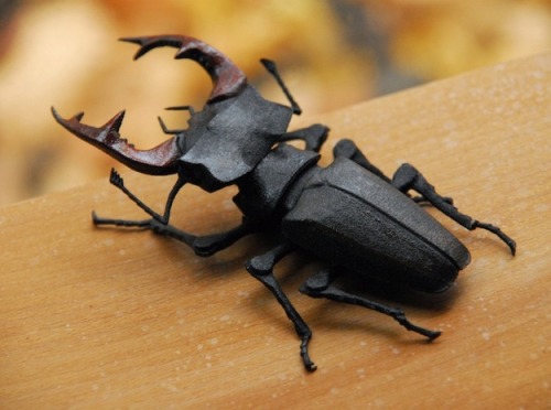 Articulated Stag Beetle (Lucanus cervus) by Brian Chan - Shapeways