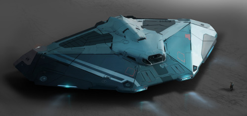 muonbee:  I designed the redesign of the Cobra MK iii in Elite Dangerous. Based on  the Faulcon De Lacy shipyard line and the original Cobra MK iii design.From concept to break downs of vfx, underside, materials and cockpit.Final model by Erlend Hoem