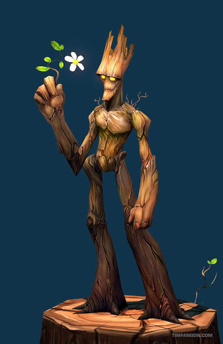 nerdsandgamersftw:  GrootCreated by Tim Fangon