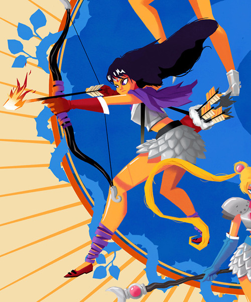 monkeysaysficus:  pikipouet:  Hi ! Here are some close ups of our Sailor Moon fanart