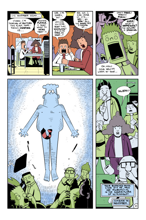 abgcomics:  Sunday Strip Watchmen It’s pretty much a very short parody of Watchmen with news paper comic characters instead of superheroes. Somewhat inspired by Bartkira, I made this sampling of pages both as a joke and to see what it would look like