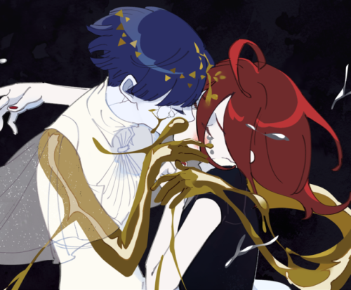 hachibani: Au/Pt x Hg [※inspired by Klimt’s Kiss]