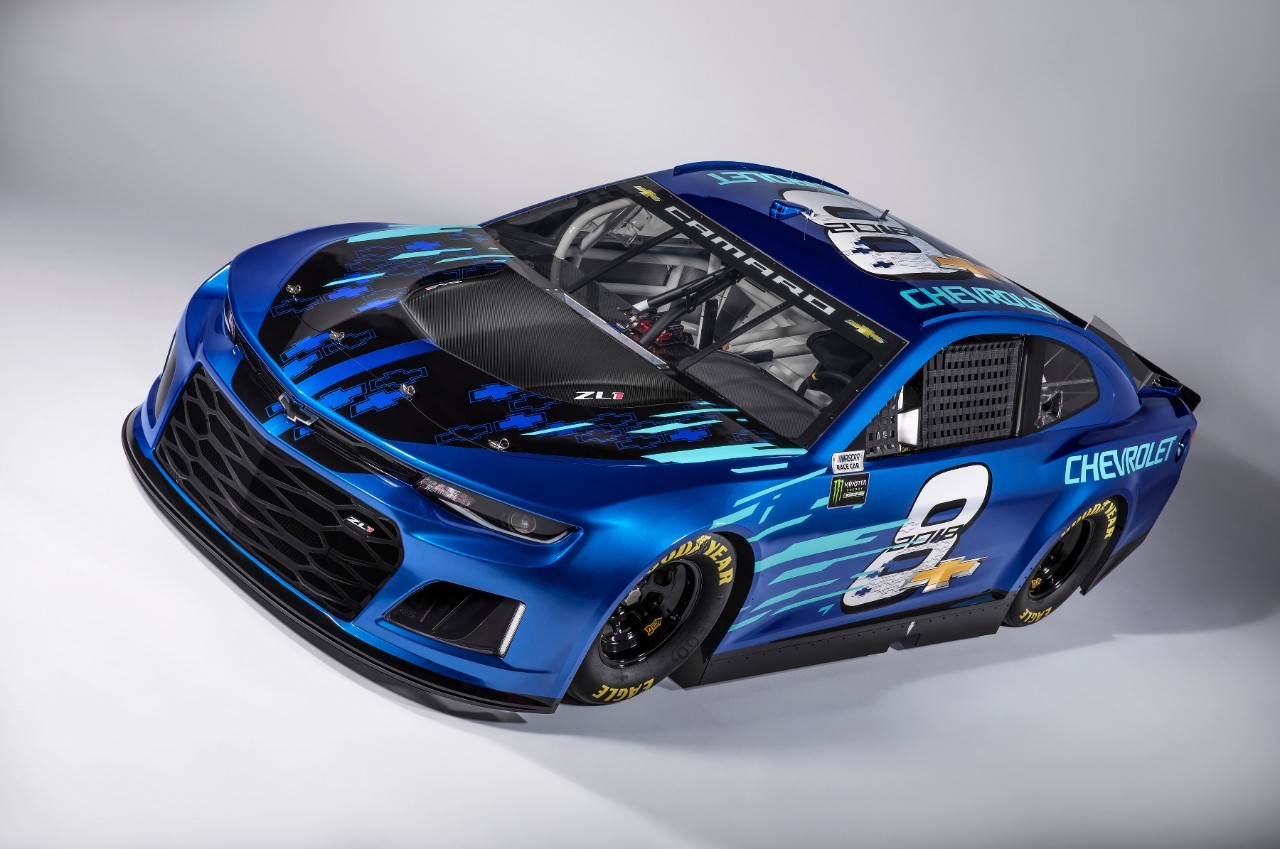 generalmotorsmotorama:  GM reveals 2018 Chevrolet Camaro ZL1 NASCAR Stock Car.