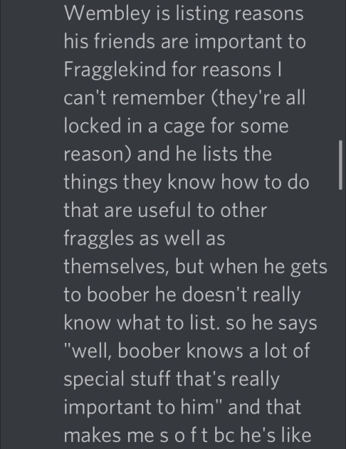 In Conclusion: 9am Is A Weird Time For Me And Also Stan Boober Fraggle