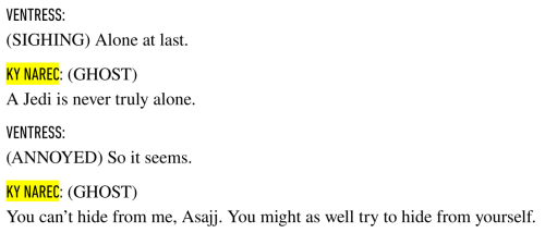 Something We Don't Talk About Nearly Enough Is Ky Narec. If You Guys Are Gonna Call Asajj Your Wife Please