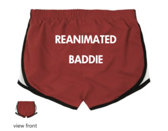 victorfrankensteinsuggestions:Custom booty shorts for you and your creature