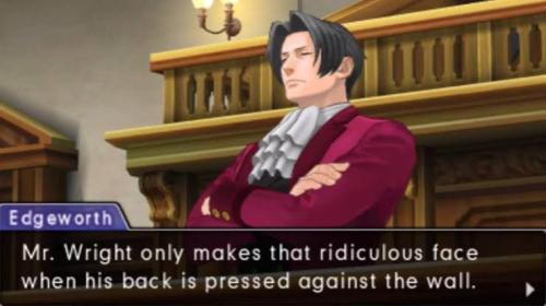 Edgeworth Says The Most SUS Shit