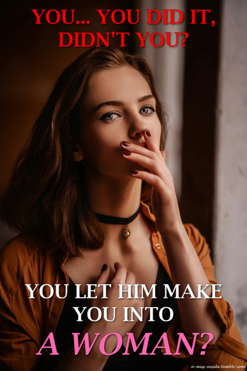 a-miss-inside:And not being in control didn’t bother you?  I mean, of course I like it, so why shoul
