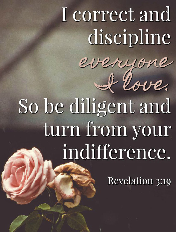 The Living... — Revelation 3:19 (NLT) - I correct and discipline...