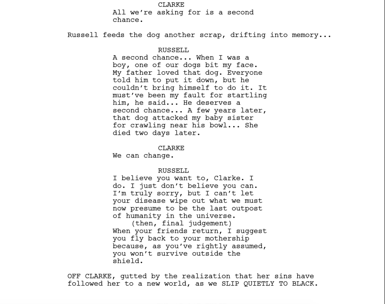 Welcome to Sanctum! Here’s the first of our script to screens for episode 603,