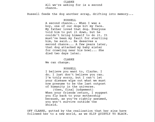 Welcome to Sanctum! Here’s the first of our script to screens for episode 603, written by Drew Lindo and directed by a long time part of The 100 family, Dean White. 