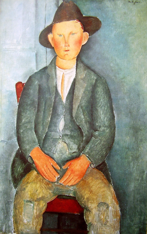 The Young Peasant, Amedeo Modigliani, 1918Happy birthday to Amedeo Modigliani, born on this date in 