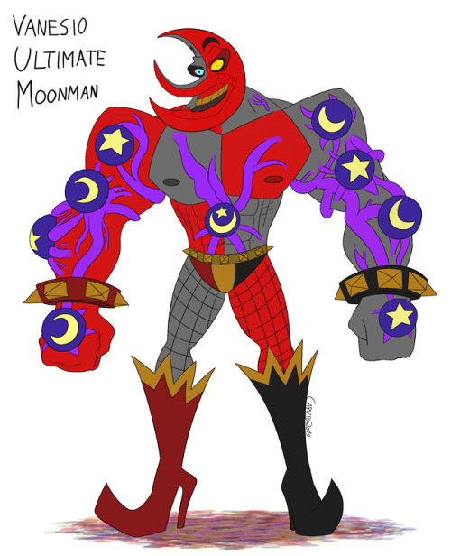 Concept art of Vanesio the Moonman, ultimate form!Be ready for the final boss battle!