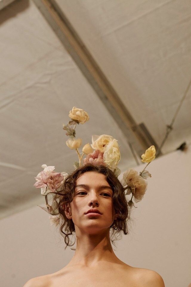 uyesurana:floral hair at dior couture