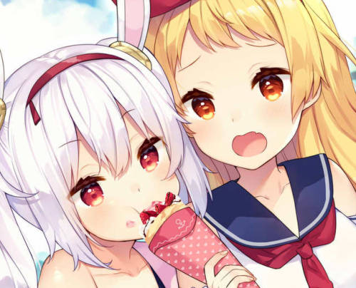 OnFb20: &ldquo;【お仕事】「アズールレーン１周年記念」企画にイラストを描かせていただきました！展示会やイベントもあるみたいですね‼☺️おめでたい t.co/wNH