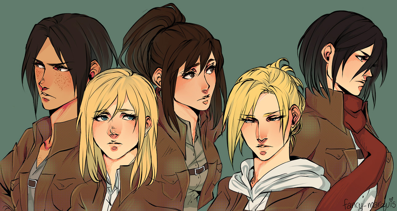 fancy-marquis:Drew the ladies cuz theyre cooler than the boys 