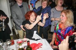 9gag:  My aunt on her 80th B-day. So happy
