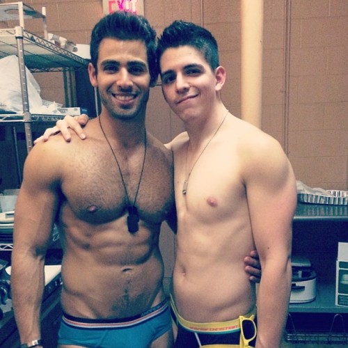 deejosephtee:  #Pride #party with #pablohernandez #gayboys #model #shirtless #gogoboy #sidewindersbar #boys #ineedatan #andrewchristian #undies #gaypride (at Sidewinders) 