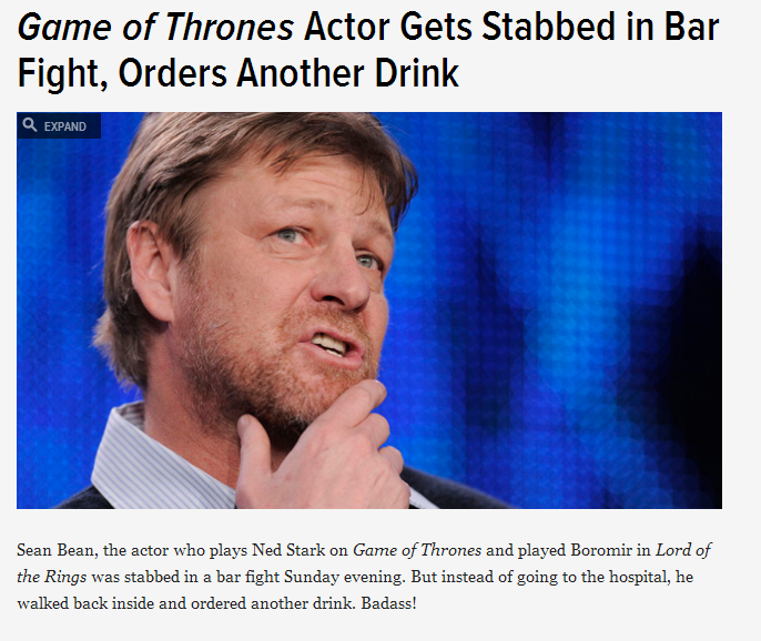 judaius:  whisperingghosts:  stardogchampion:  Sean Bean is the fucking man.  It