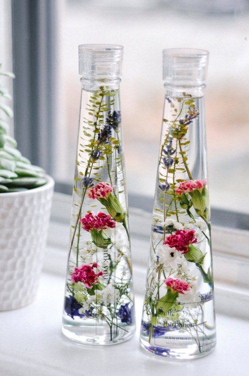 sosuperawesome: Bottled Preserved Flowers Sullis Garden on Etsy See our #Etsy or #Real Flower tags