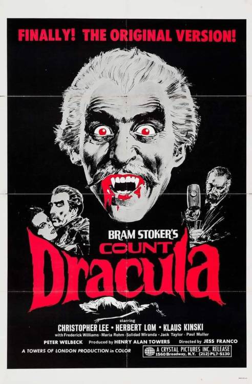 Movie posters by Neal Adams- Westworld (1973)- Grizzly (1976) - Bram Stoker’s Count Dracula 