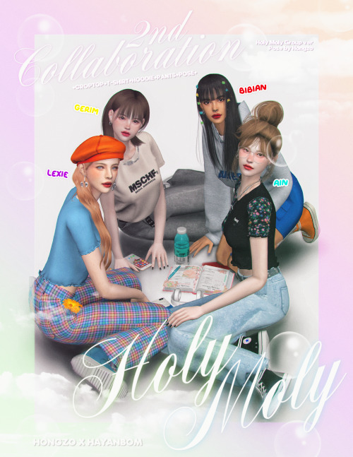 hayanbom: [HONGZOXHAYANBOM] HOLYMOLY COLLABOHOLYMOLY SETRecolor by HAYANBOMMesh by @gorillax3 @thisi