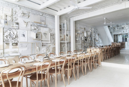 {Love me a white palette - and this one is highly textured, and interesting, almost reminding me of 