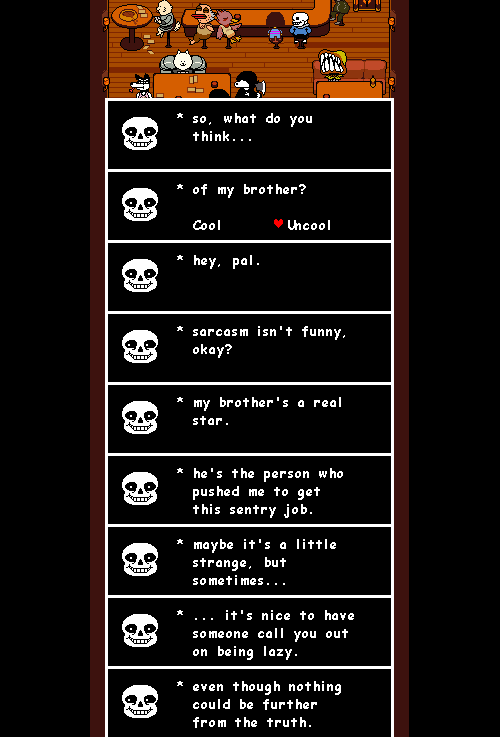 nothing useful. — (undertale spoilers) here are almost all of the