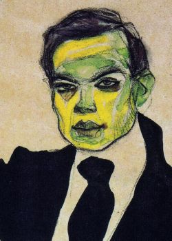 Egon Schiele, Portrait of Max Oppenheimer