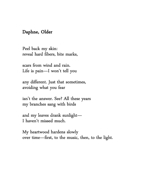 vegaofthelyre:Daphne, Older by Jeannine Hall Gailey
