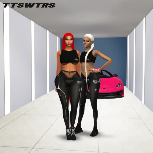 | TTSWTRS |Crop Top & Silky LeggingsHQMaxis MatchHas MorphsHas Specular and Normal MapsMesh Bra 