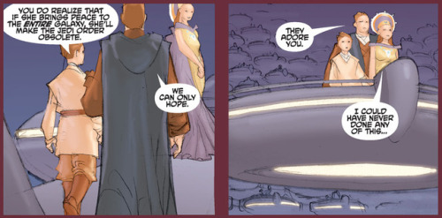 senator-organa:so vader has a mental happy au where he saves mace, kills palpatine, padme becomes su