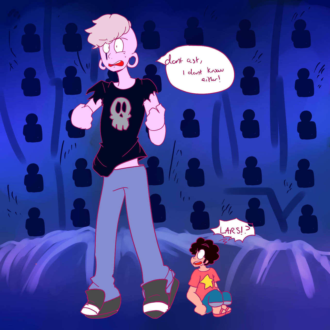 man i sure love the totally canon lars comes back as a giant bab to help steven ep(first