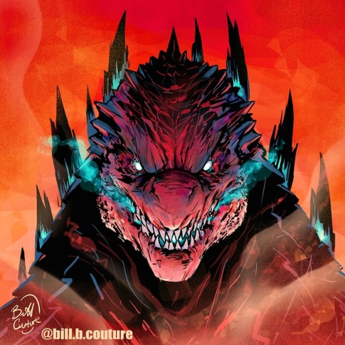 billcouture - Legendary Godzilla ‘14 portrait, ‘Demon Mode’