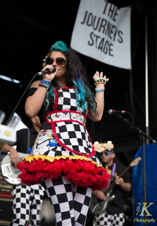 Beebs and Her Money Makers playing Warped Tour 2014 at Darien Lakes Performing Arts Center - Buffalo