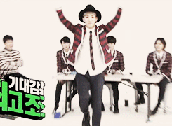 tienyeol:  b1a4’s girl group dance (○゜ε゜○)