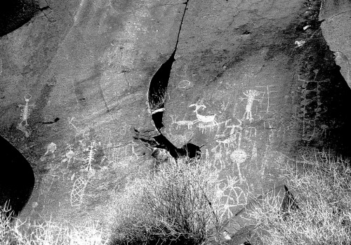 ancientart:Photos taken at the Coso Rock Art District, located within the Naval Air Weapons Station 