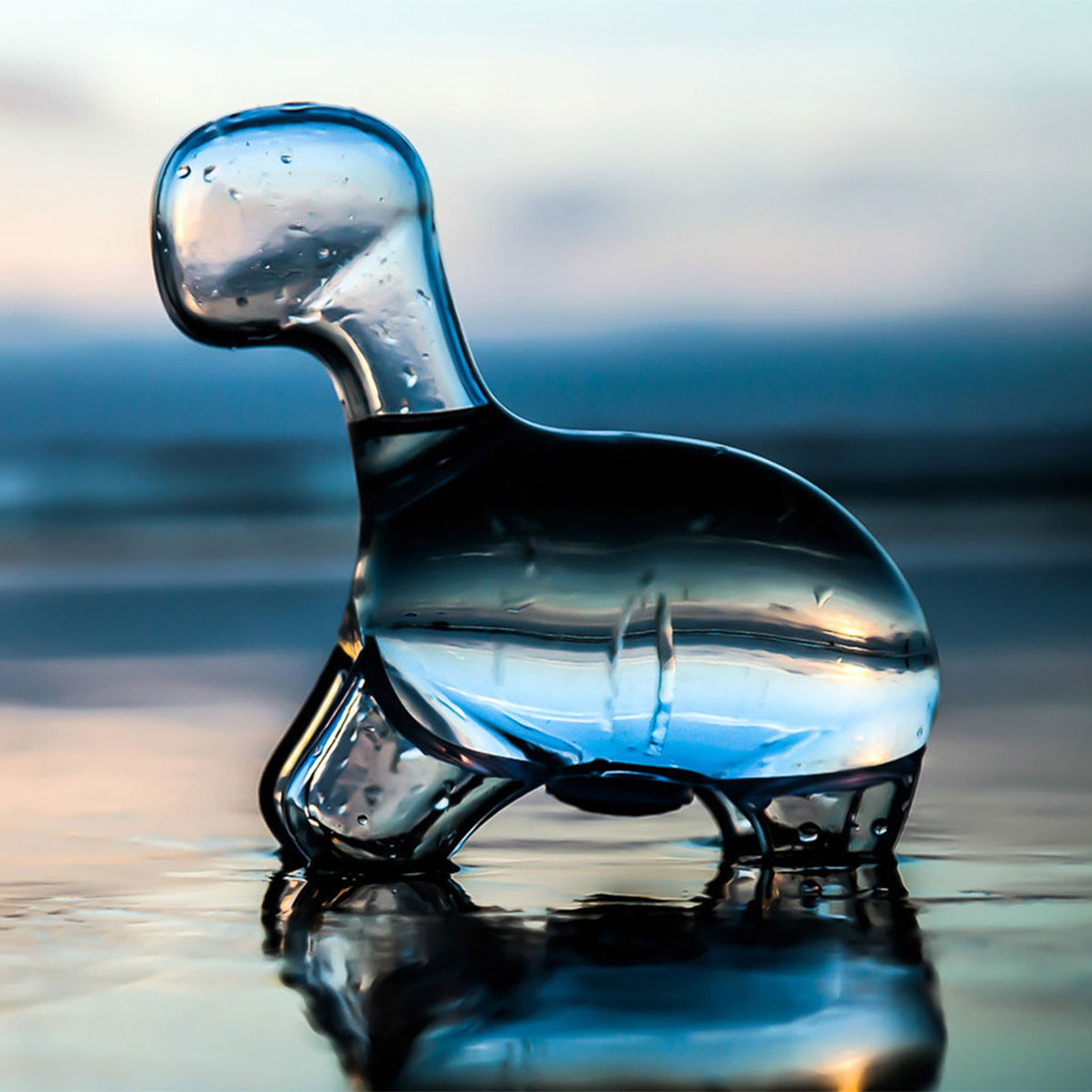 itscolossal:  New in the Colossal Shop: the Dino Pet! This micro-aquarium is filled