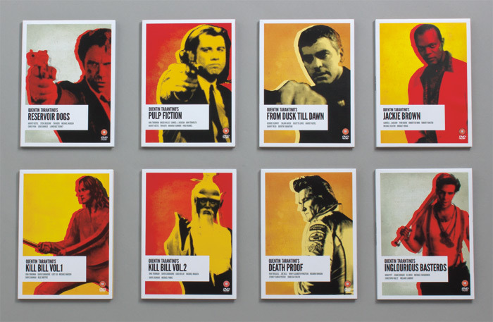 tarantinoforever:  Packaging for a dvd box set celebrating ‘Quentin Tarantino’s