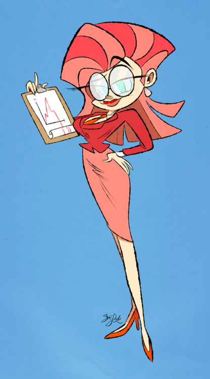 themrock:  Miss Pink from the Kellogg commercial, commission.  