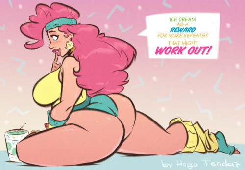 XXX Pinkie Pie - Ice Cream Workout - Cartoon photo