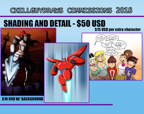 chillguydraws: chillguydraws:   chillguydraws:   COMMISSIONS ARE OPEN AGAIN! NOW 10 SLOTS AVAILABLE! Recently I’ve had to deal with some medical and regular bills pilling up, not to mention just coming back from vacation drained me a bit with the long