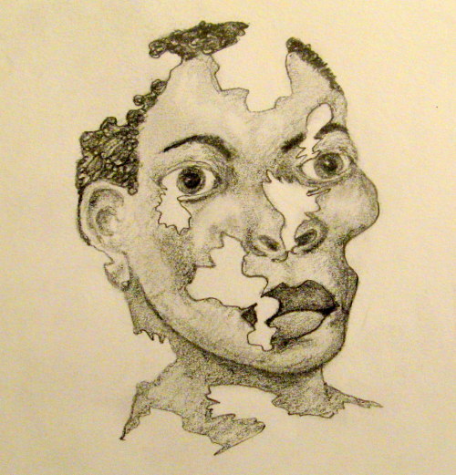 Tattered Self - Pencil - Ambrose Hudson, 2013