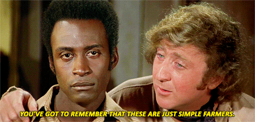 thespectacularspider-girl:grantcary:Blazing Saddles [1974]This line was improvised, so Little’s reac