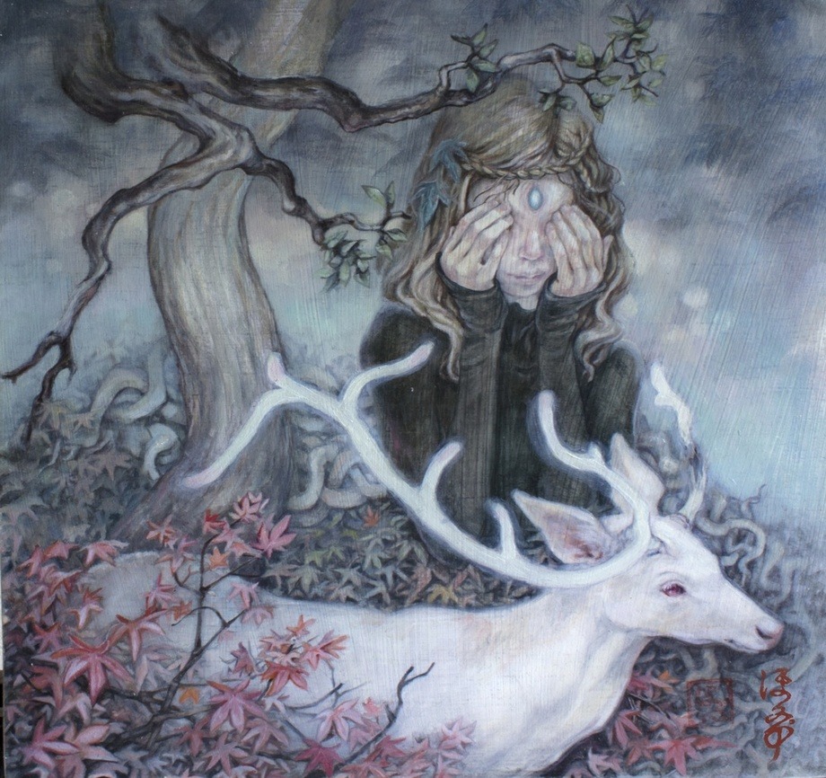 supersonicart:  Hope Doe on INPRNT.The dreamy, haunting paintings of artist Hope