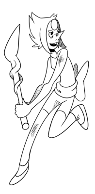 lucheek:  Quick Pearl sketch. I love Steven Universe!