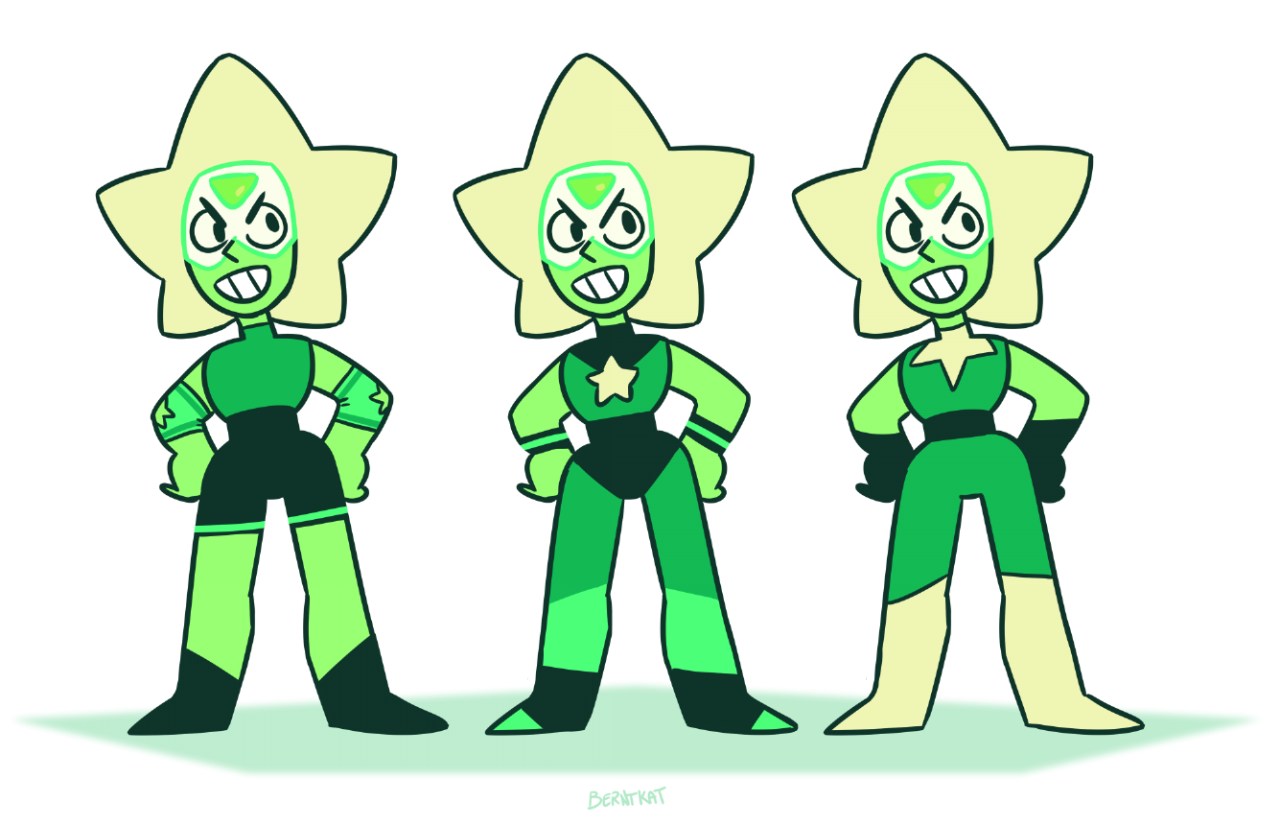 berntkat:  some possible crystal gem outfits for Peri.  I wanted to post these before
