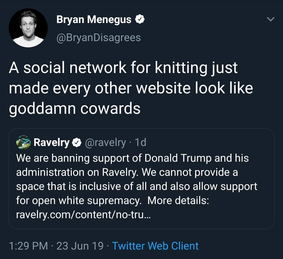 queeranarchism:   Bryan Menegus‏ @BryanDisagrees: A social network for knitting
