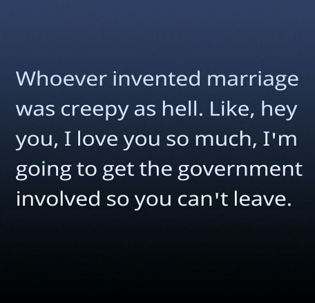 Marriage funny quotes about love