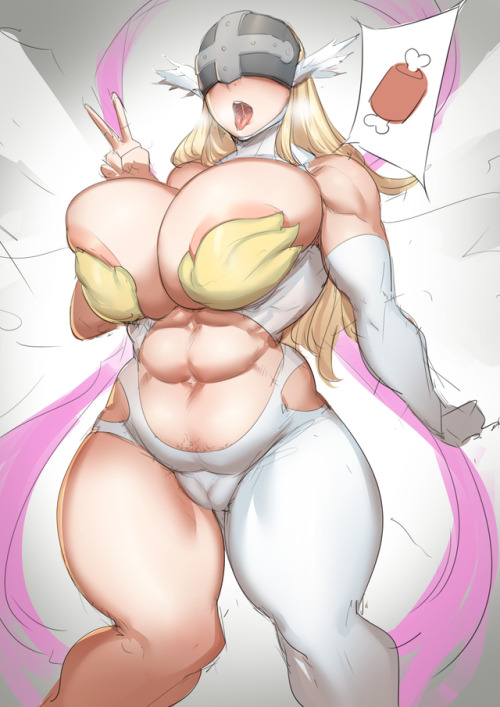 XXX mr-ndc:  Finished coloring Angewomon, lazy photo